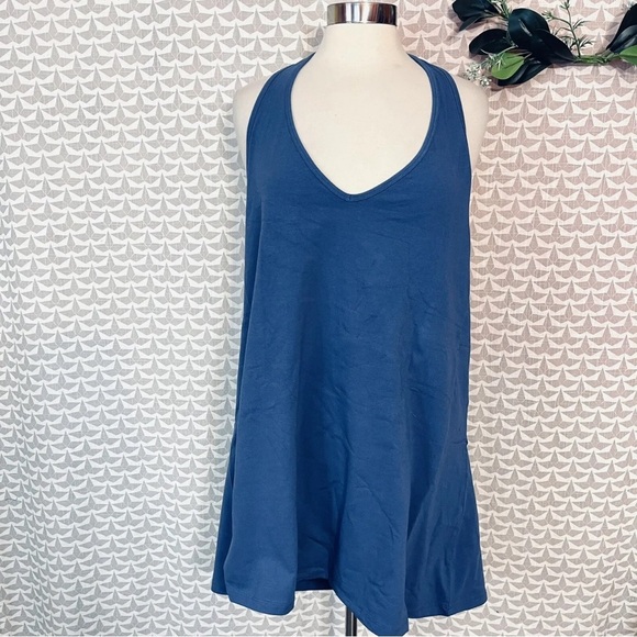 Torrid Foxy Halter Top Blue Tank Top Fitted Sexy Shirt Plus Size 6X 30 NEW NWT - Picture 7 of 11